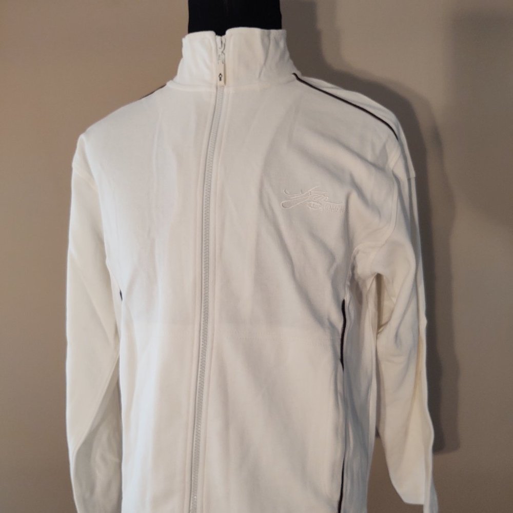 KOMAN MEN FULL ZIP UP ATHLETIC  LIGHTWEIGHT JACKET - SIZE MEDIUM